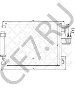 976062 HYUNDAI / KIA КОНДЕНСАТОР СИСТЕМЫ ОХЛАЖДЕНИЯ, НЕ СОДЕРЖИТ ХЛАДАГЕНТА[ORG в городе Екатеринбург