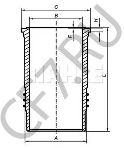 500054920 IVECO Гильза цилиндра в городе Екатеринбург