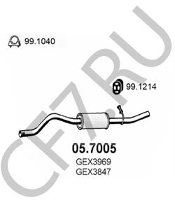 GEX3969 ROV/TRIU/JAGU/AUSTIN Глушитель выхлопных газов конечный в городе Екатеринбург