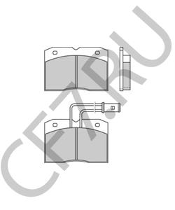 1906429 IVECO Комплект тормозных колодок, дисковый тормоз в городе Екатеринбург