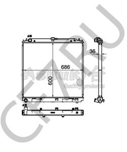 21410EB31A AWD Радиатор, охлаждение двигателя в городе Екатеринбург
