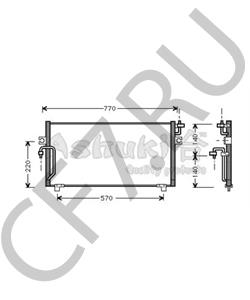 1668409 VAN HOOL Конденсатор, кондиционер в городе Екатеринбург