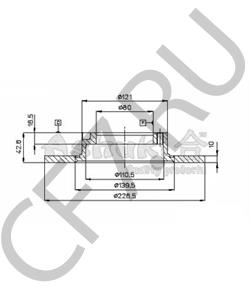 140511 ALCATEL Тормозной диск в городе Екатеринбург