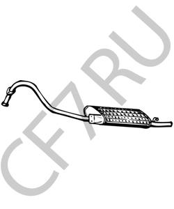 MB156047 MITSUBISHI Глушитель выхлопных газов конечный в городе Екатеринбург