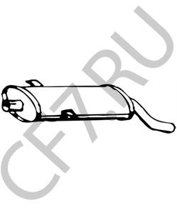 4015012101 WARTBURG Глушитель выхлопных газов конечный в городе Екатеринбург