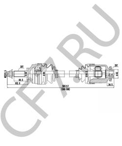 49500-3E111 BUESSING Приводной вал в городе Екатеринбург