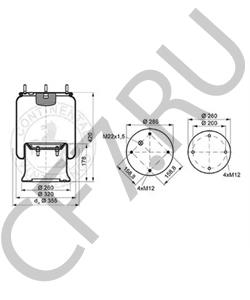 65022347Y TRAILOR Кожух пневматической рессоры в городе Екатеринбург