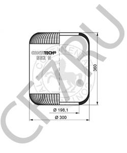 100 110 200 BUESSING Кожух пневматической рессоры в городе Екатеринбург