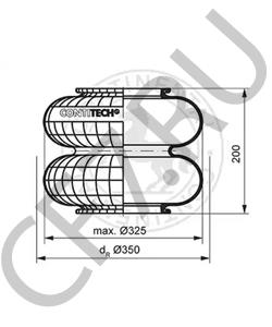 3422596 VAN HOOL Кожух пневматической рессоры в городе Екатеринбург