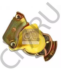 460648 DT SPARE PARTS Головка соединительная с клапаном желтая M22*1.5 в городе Екатеринбург