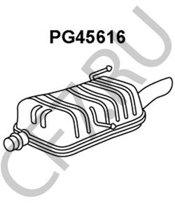 1726JC PEUGEOT (DF-PSA) Глушитель выхлопных газов конечный в городе Екатеринбург