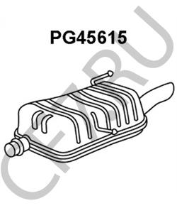 1726JA PEUGEOT (DF-PSA) Глушитель выхлопных газов конечный в городе Екатеринбург