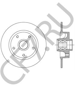 8660001615 Motrio ДИСК ТОРМ ЗАД 1ШТ СО СТУП ПОДШ (МОТРИО) в городе Екатеринбург