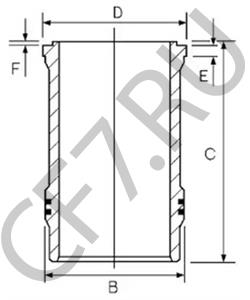 5 000 336 162 SAVIEM Гильза цилиндра в городе Екатеринбург