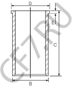 88692190 BEDFORD Гильза цилиндра в городе Екатеринбург