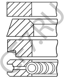 2838210057 LOMBARDINI Комплект поршневых колец в городе Екатеринбург