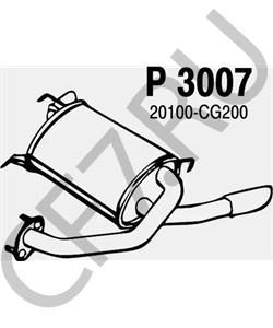 20100-CG200 INFINITI Глушитель выхлопных газов конечный в городе Екатеринбург