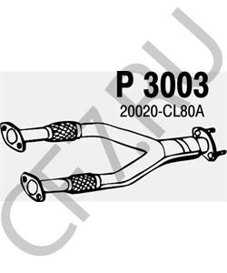 20020-CL80L INFINITI Труба выхлопного газа в городе Екатеринбург