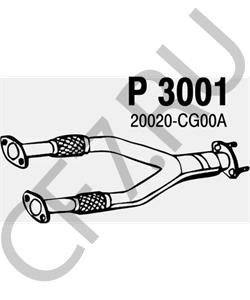 20020-CG00A INFINITI Труба выхлопного газа в городе Екатеринбург