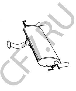 287001F351 MOBIS выхлопная труба с глушителем в сборе в городе Екатеринбург