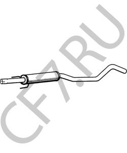 BM50268 BOLINDER MUNKTELL Средний глушитель выхлопных газов в городе Екатеринбург