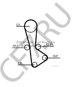 'CT850 CONTINENTAL Ремень ГРМ TOYOTA 1.8 92-02 (121x21) в городе Екатеринбург