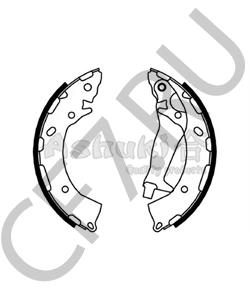 F026008023 BOSCH Снят с производства Колодки тормозные барабанные | зад | в городе Екатеринбург