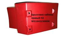HOWO Брызговик кабины красный пластик правый Евро2 HOWO WG1642230004red