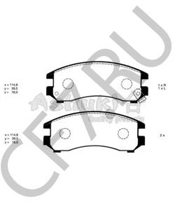 BP229 Qh bp229 КОЛОДКИ ТОРМОЗНЫЕ в городе Екатеринбург