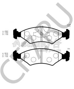 8DB355026781 Behr Колодки тормоз. Ford (20753 18 (20640) т.с. Teves) перед. дисковые, комплект. NAO в городе Екатеринбург