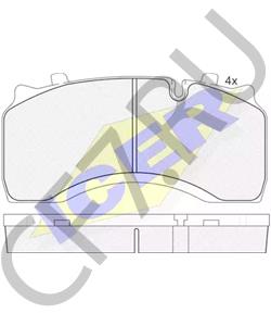 2611-12999747VT MACK Комплект тормозных колодок, дисковый тормоз в городе Екатеринбург