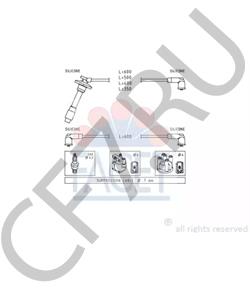 134562 Huco Высоковольт.провода ком/кт в городе Екатеринбург