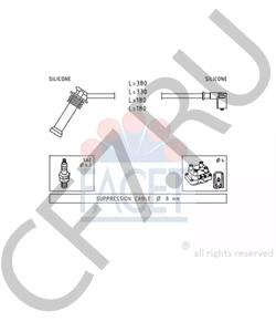 13 4988 Huco Комплект проводов в/в в городе Екатеринбург
