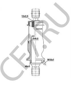 908322986 MERITOR Гаситель, крепление кабины в городе Екатеринбург