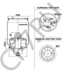 132852 Hitachi Кожух пневматической рессоры в городе Екатеринбург