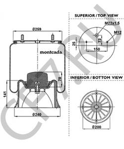 TR1Z77 Hitachi Кожух пневматической рессоры в городе Екатеринбург