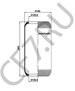 252933 BREDAMENARINIBUS Кожух пневматической рессоры в городе Екатеринбург