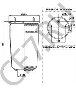 00247104 GIGANT Кожух пневматической рессоры в городе Екатеринбург