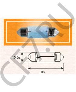 14150190 FIAT Автолампа 12V 10W H=35мм (освещение салона) 244,250 кузов в городе Екатеринбург