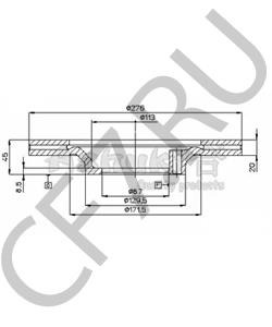 DBA224 ROV/TRIU/JAGU/AUSTIN Тормозной диск в городе Екатеринбург