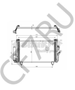 8FC 351 301-581 HELLA Конденсер MITSUBISHI OUTLANDER 2.0/2.4 03-06 в городе Екатеринбург