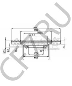 AC2203D ROVER/TRIUMPH/AUSTIN Тормозной диск в городе Екатеринбург