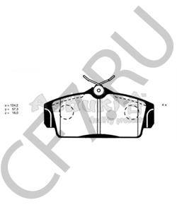 13.0460-5807.2 Ate Комплект тормозных колодок в городе Екатеринбург