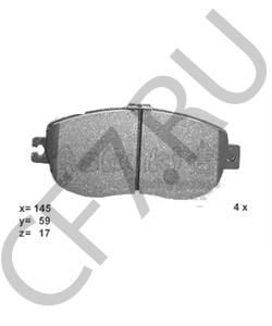 2149001 TEXTAR Колодки тормозные дисковые | перед | в городе Екатеринбург