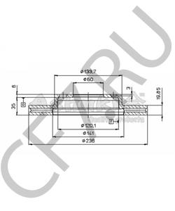 92029603 TEXTAR Диск тормозной с покрытием PRO | перед прав/лев | в городе Екатеринбург