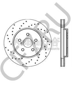92171503 TEXTAR Диск тормозной с покрытием PRO | перед прав/лев | в городе Екатеринбург