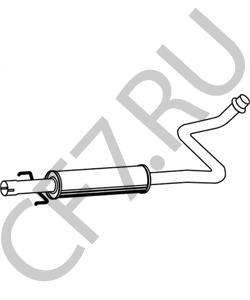 BM50068 BOLINDER MUNKTELL Средний глушитель выхлопных газов в городе Екатеринбург