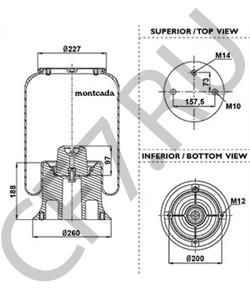 2MD1130P2 MACK Кожух пневматической рессоры в городе Екатеринбург