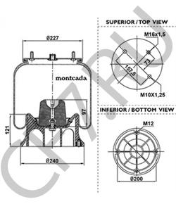 VRPR127B FAW JIEFANG Кожух пневматической рессоры в городе Екатеринбург