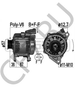 6004ML0000 JEEP VIASA Генератор в городе Екатеринбург